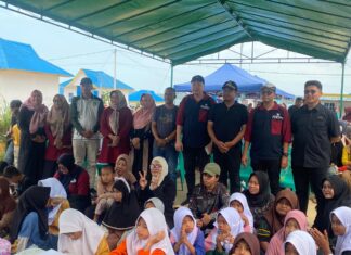 Keceriaan Anak Rempang Warnai Hari Anak Bersama MEG