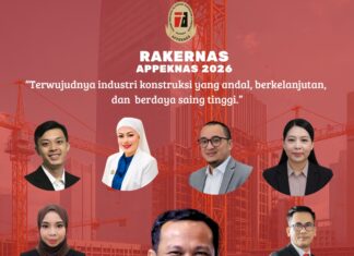 Rakernas APPEKNAS 2026 Dorong Digitalisasi dan Teknologi AI di Industri Konstruksi